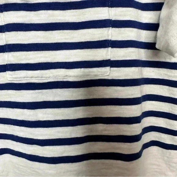 Old Navy T-Shirt White / Blue Stripes Size Large - Picture 5 of 16